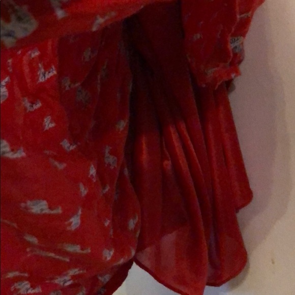 Llama pattern red skirt - Picture 7 of 8